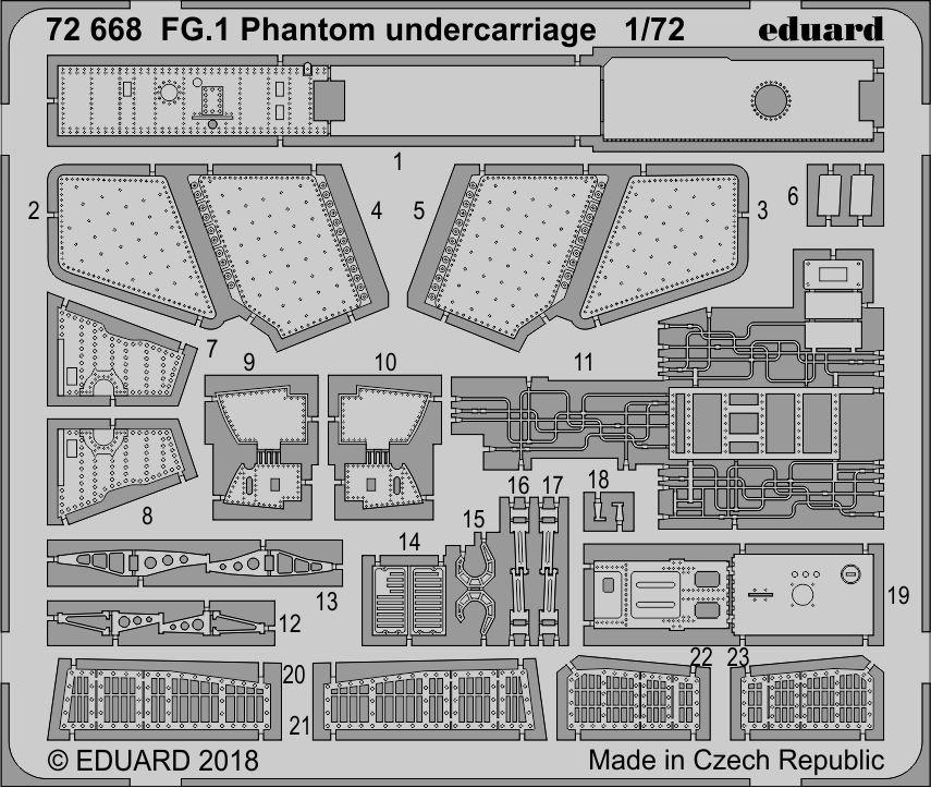 1/72 FG.1 Phantom undercarriage (AIRFIX)