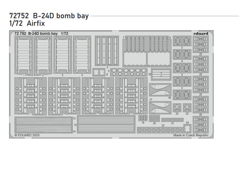 Fotografie 1/72 B-24D bomb bay (AIRFIX)