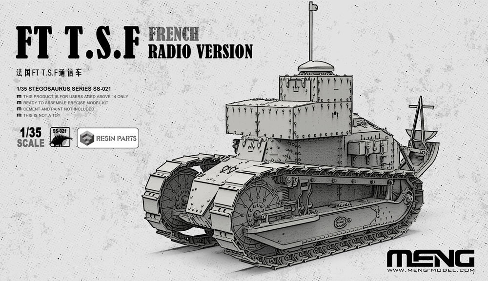 1/35 French FT T.S.F Radio Version (incl. resin parts)