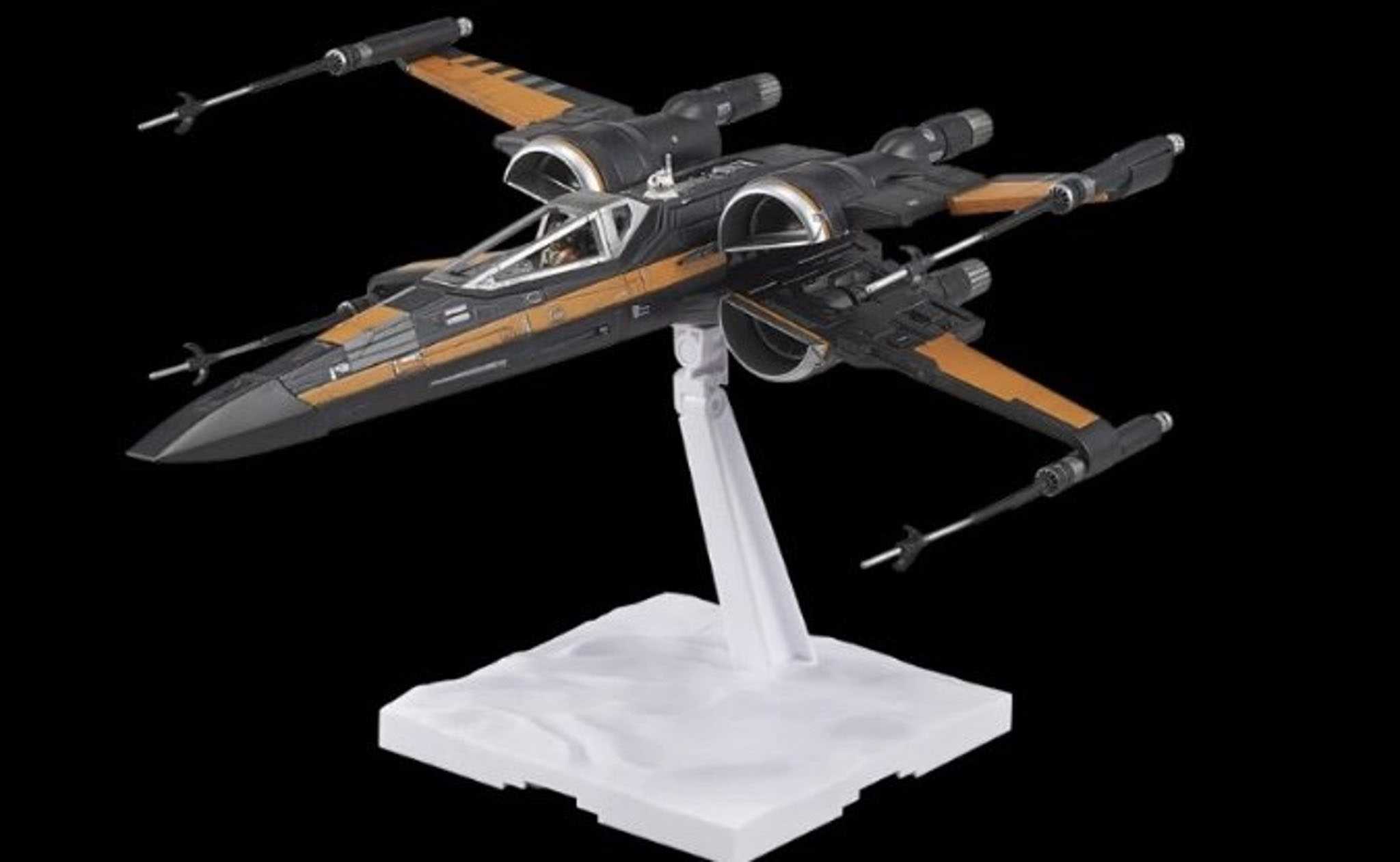 Fotografie Plastic ModelKit BANDAI SW 01216 - Poe's X-Wing Fighter (1:72)