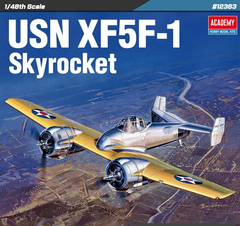 Fotografie Model Kit letadlo 12363 - USN XF5F-1 Skyrocket (1:48)