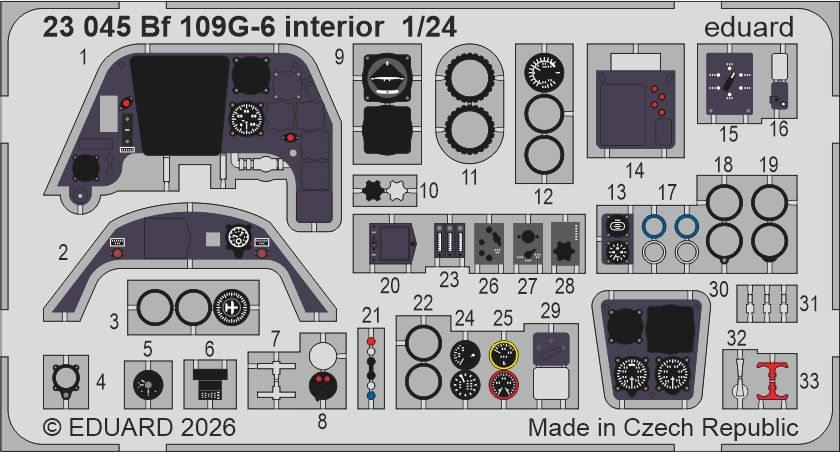 Fotografie 1/24 Bf 109G-6 interior (AIRFIX)