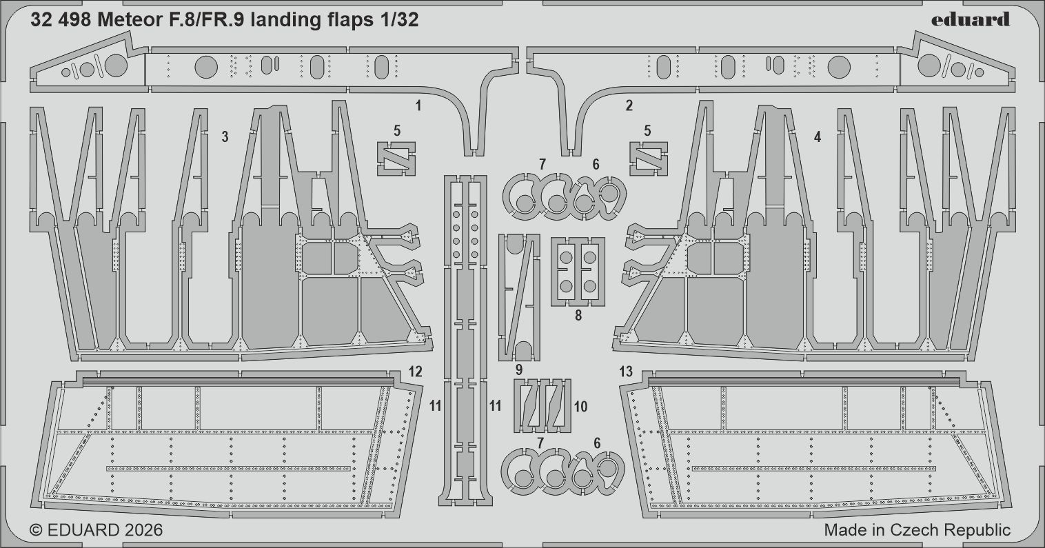 Fotografie 1/32 Meteor F.8/FR.9 landing flaps (REVELL)