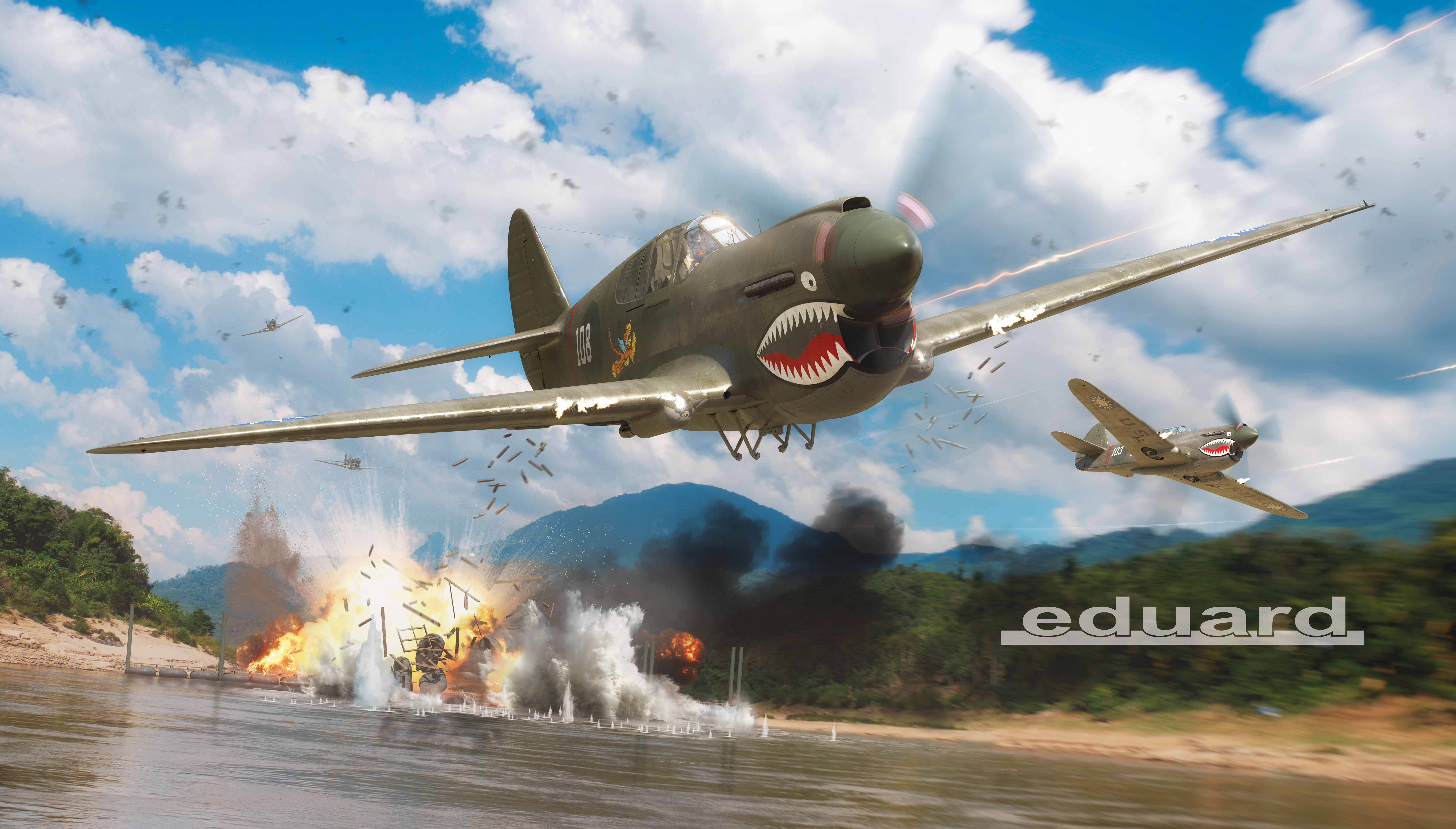 Fotografie 1/48 P-40E Warhawk (Profipack)