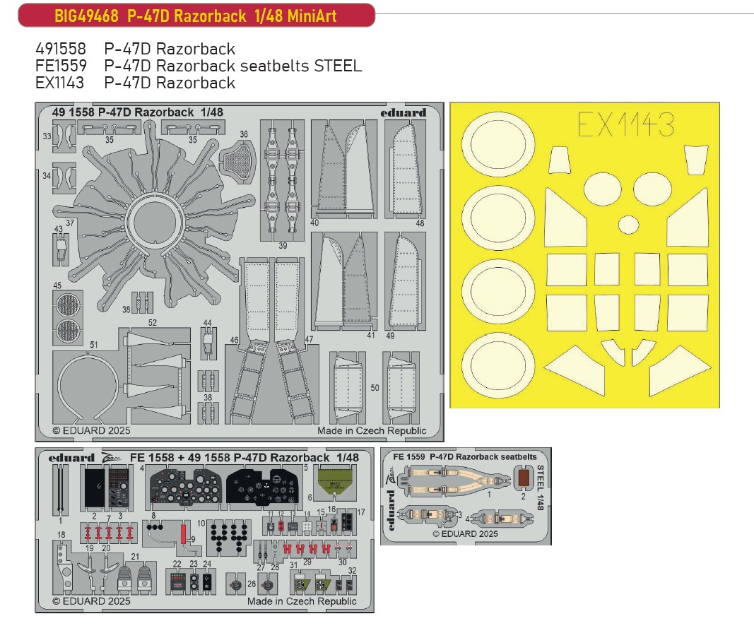 Fotografie 1/48 P-47D Razorback (MINIART)