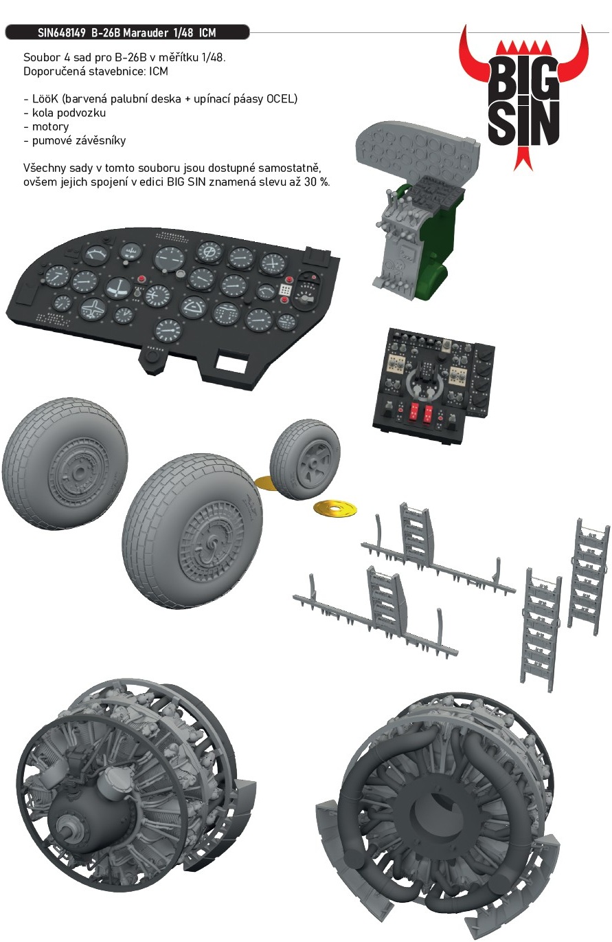 Fotografie 1/48 B-26B Marauder (ICM)