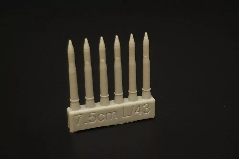 1/72 7,5cm L/43 ammo for Pz.IV ausf.G/H/J (resin)