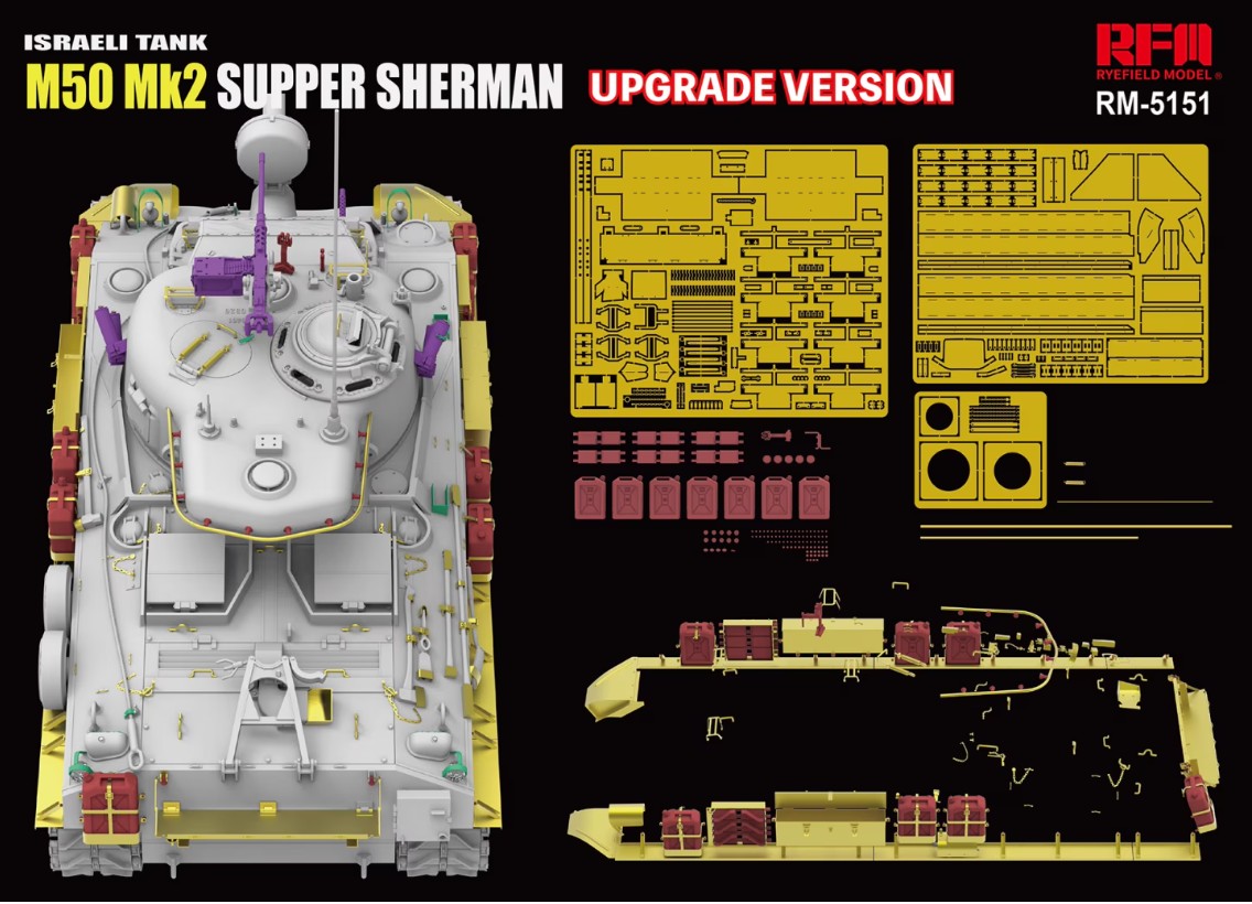 1/35 Israeli Tank M50 Mk2 SUPER SHERMAN Upgrade Version
