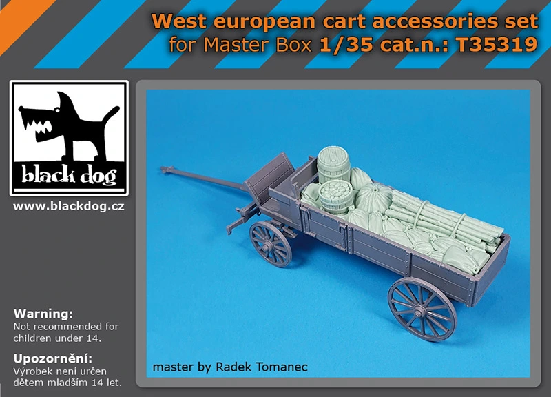 1/35 West european cart accessories set (for Master Box)