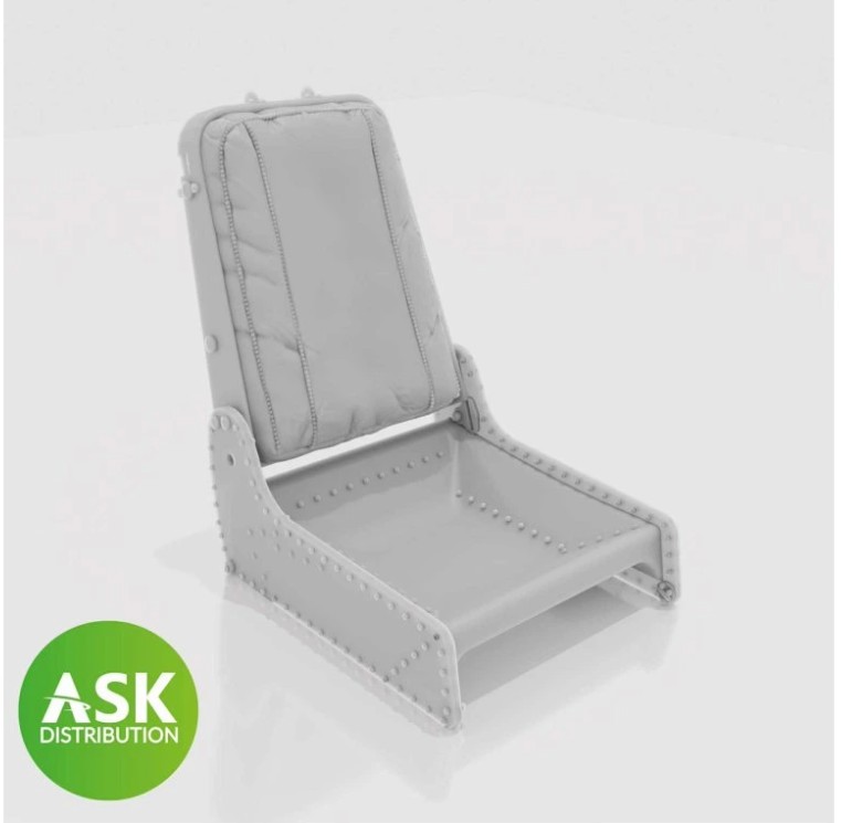 Fotografie 1/32 Messerschmitt P.1101 Seat (Me 262) type excluding Seat belts - 3D print for Das Werk kit