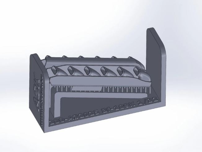 Fotografie 1/32 Bf 109K-4 Exhausts detail set - 3D print for Kotare