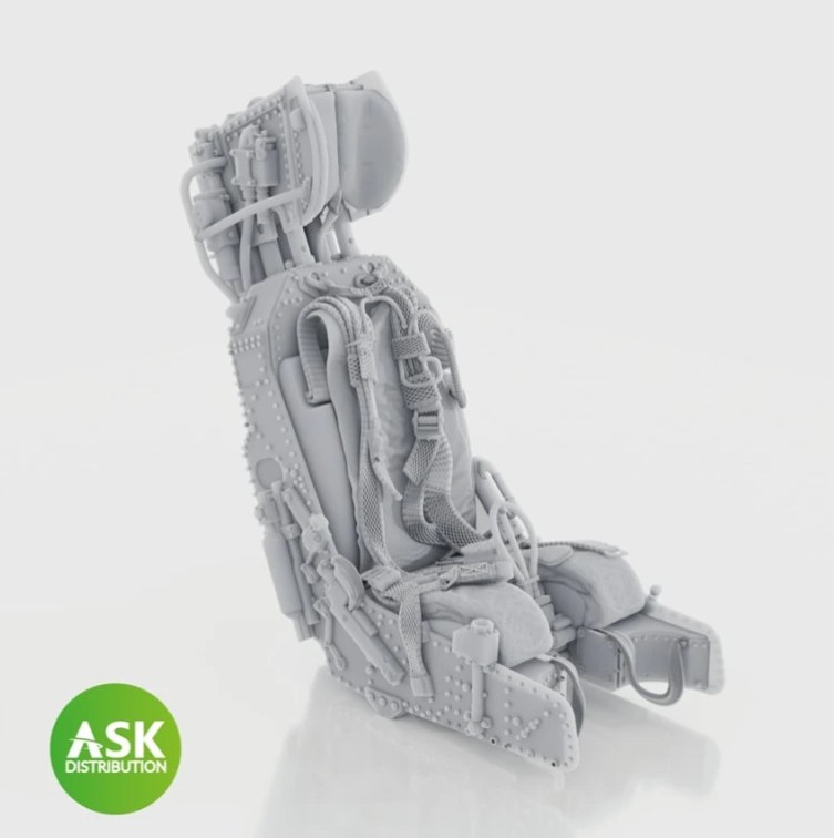 Fotografie 1/48 M.B. Mk.9 ejection Seat with seat belts - 1 pc recommended for Harrier GR.1/GR3 Kinetic kit