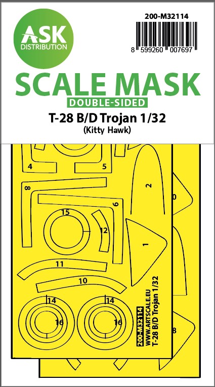 Fotografie 1/32 28-B/D Trojan double-sided express fit mask for Kitty Hawk