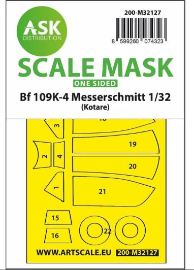 Fotografie 1/32 Bf 109K-4 one-sided express fit mask for Kotare