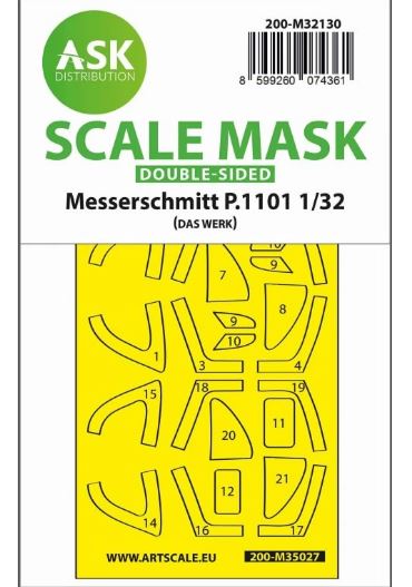 Fotografie 1/32 Messerschmitt P.1101 double-sided express fit mask for Kotare