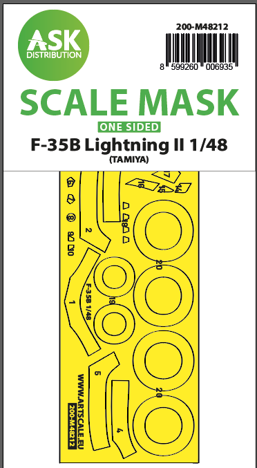 Fotografie 1/48 F-35B Lightning II one-sided express fit mask for Tamiya