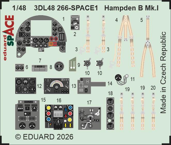 Fotografie 1/48 Hampden B Mk.I SPACE (ICM)