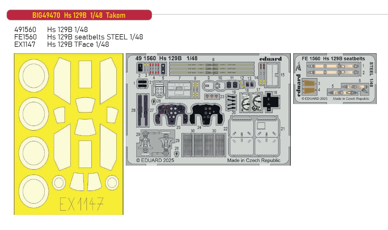 Fotografie 1/48 Hs 129B (TAKOM)