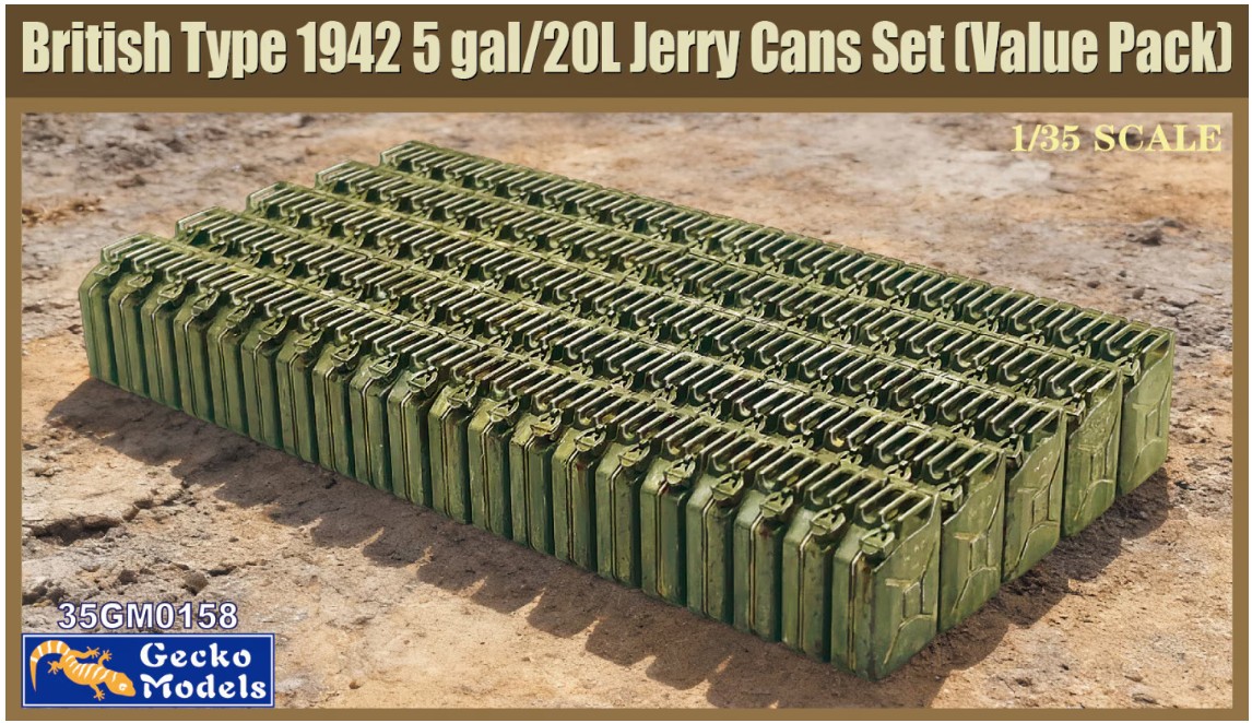 1/35 British Type 1942 5gal/20L Jerry Can Set (Value Pack)