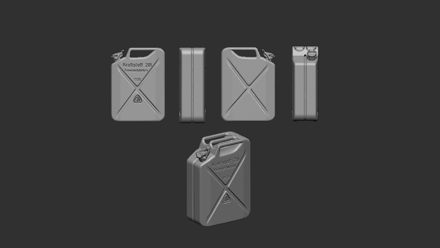 1/72 Jerry can 20 litre, German army WWII - Kanystr 20 litrů, Wehrmacht WWII