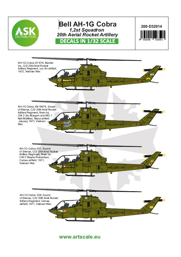 Fotografie 1/32 Bell AH-1G Cobra 20th Aerial Rocket artilery part 1