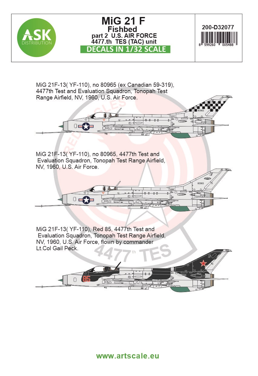 Fotografie 1/32 MiG-21F-13 Fishbed part 2 - US Air Force TES (TAC) unit