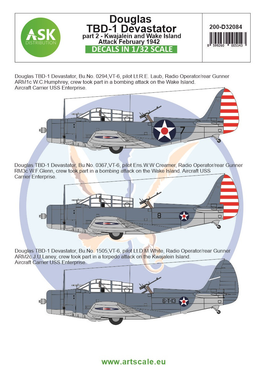 1/32 Douglas TBD-1 Devastator part 2 - Kwajalein and Wake Island Attack, February 1942