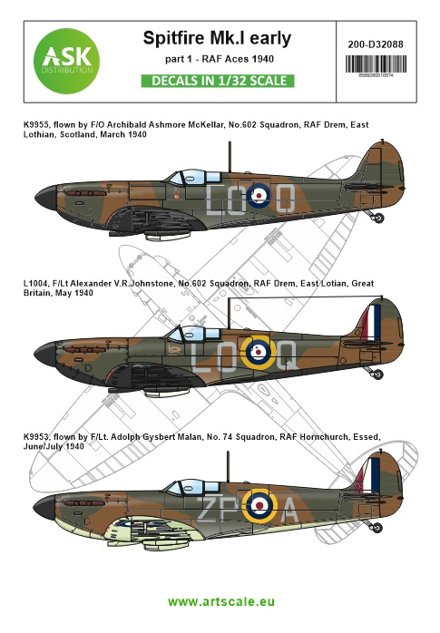 Fotografie 1/32 Spitfire Mk.Ia part 1 - "The Few", 1940 RAF Aces