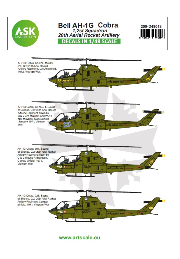 Fotografie 1/48 Bell AH-1G Cobra 20th Aerial Rocket artilery - part 1
