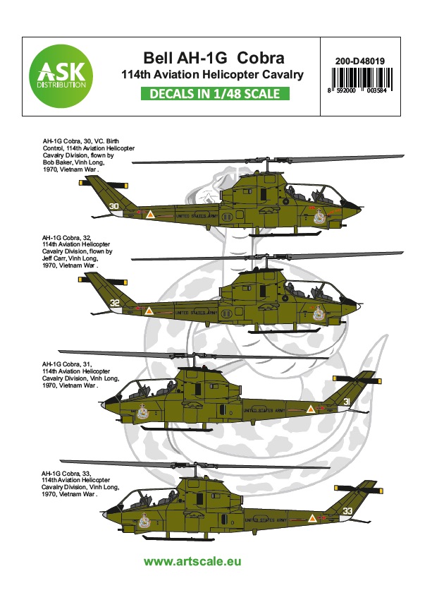 Fotografie 1/48 Bell AH-1G Cobra 114th Aviation helicopter cavalery - part 3