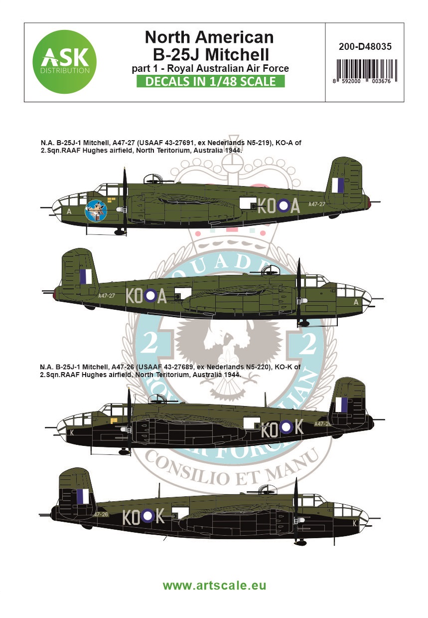 1/48 B-25J Mitchell part 1 - Royal Australian Air Force