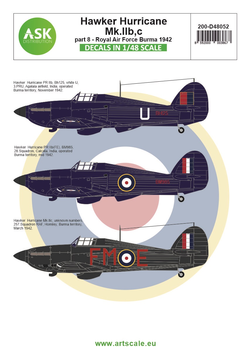 Fotografie 1/48 Hawker Hurricane Mk.IIB / Mk.IIC part 8 - Royal Air Force Burma 1942