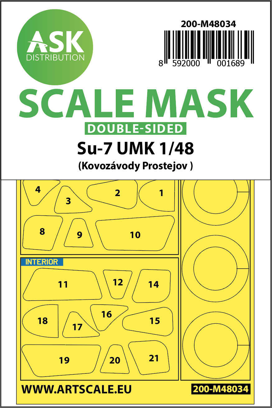 Fotografie 1/48 Su-7 UMK double-sided painting mask for KP