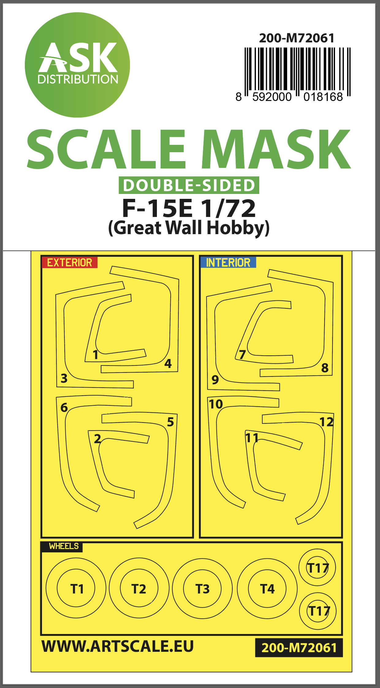 Fotografie 1/72 F-15E double-sided painting express mask for Great Wall Hobby