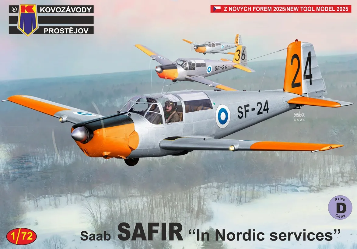 1/72 SAAB Safir 'In Nordic services' (4x camo)