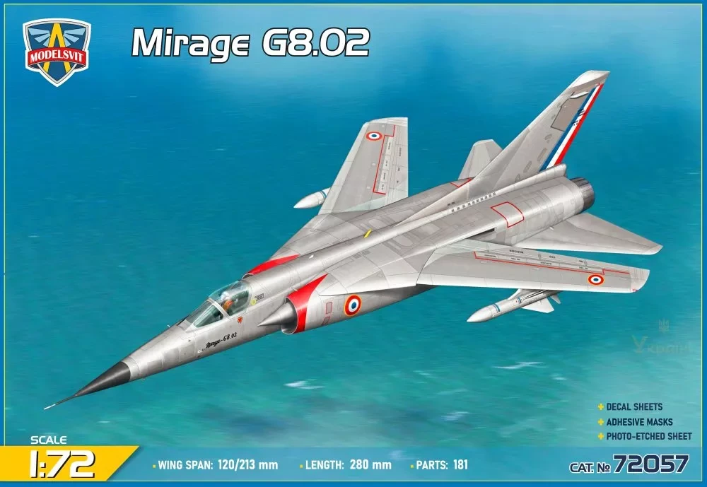 1/72 Mirage G8.02 variable-geometry fighter