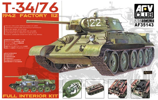 1/35 Plant 112 Gorki T-34/76 Model 1942 w/ Full Interior