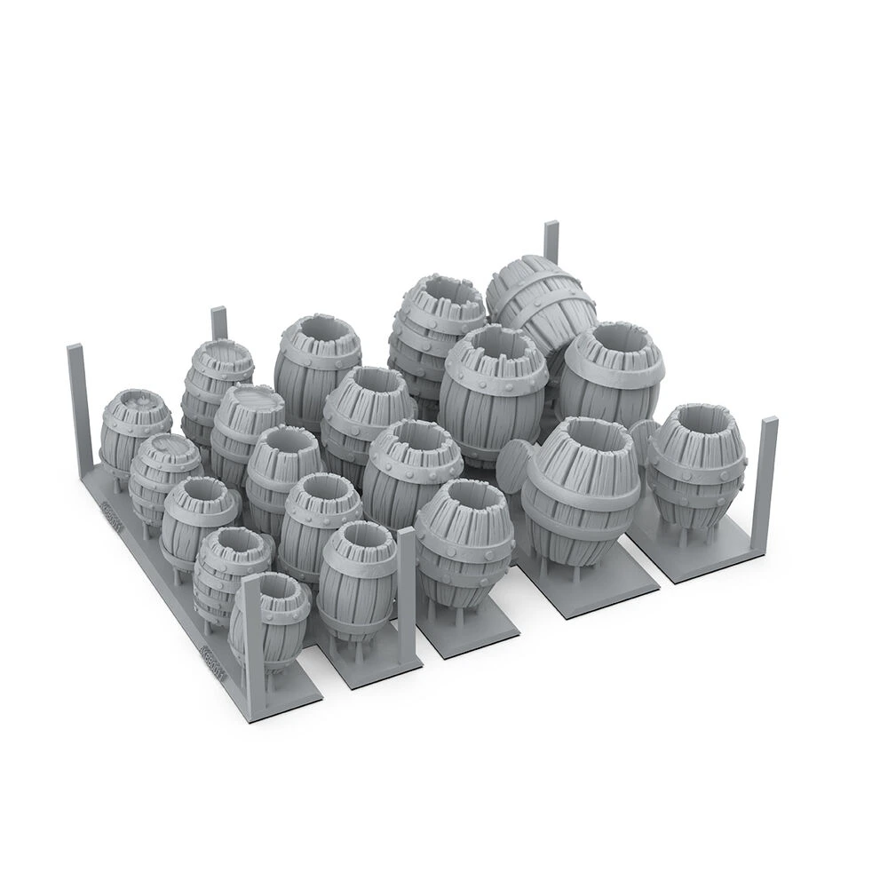 WOOD BARRELS - BASING BITS 32 pieces
