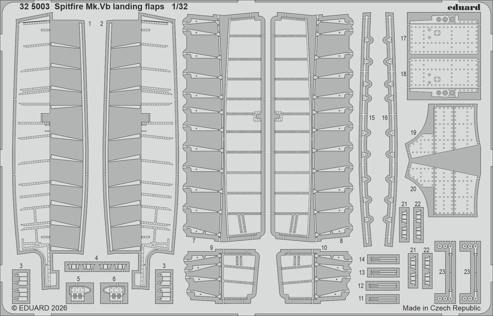 Fotografie 1/32 Spitfire Mk.Vb landing flaps (KOTARE)