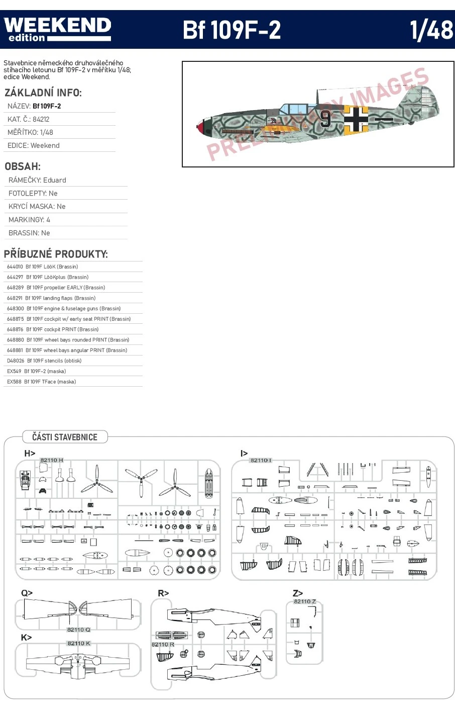 Fotografie 1/48 Bf 109F-2 (Weekend)