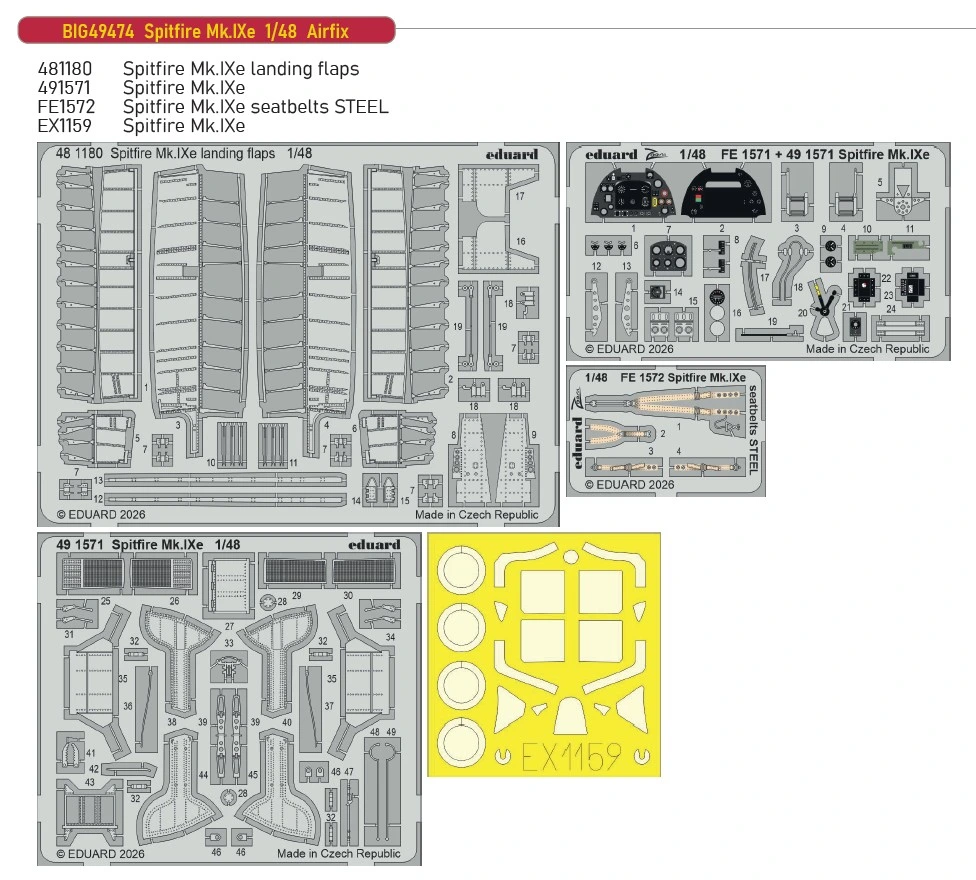 Fotografie 1/48 Spitfire Mk.IXe (AIRFIX)