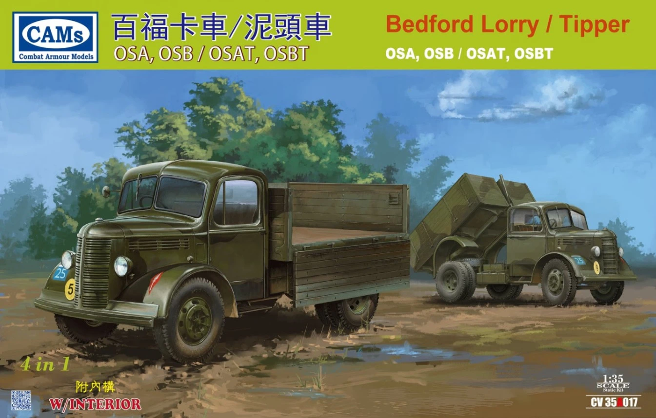 1/35 Bedford Lorry / Tipper OSA, OSB / OSAT, OSBT (4 in 1) w/interior