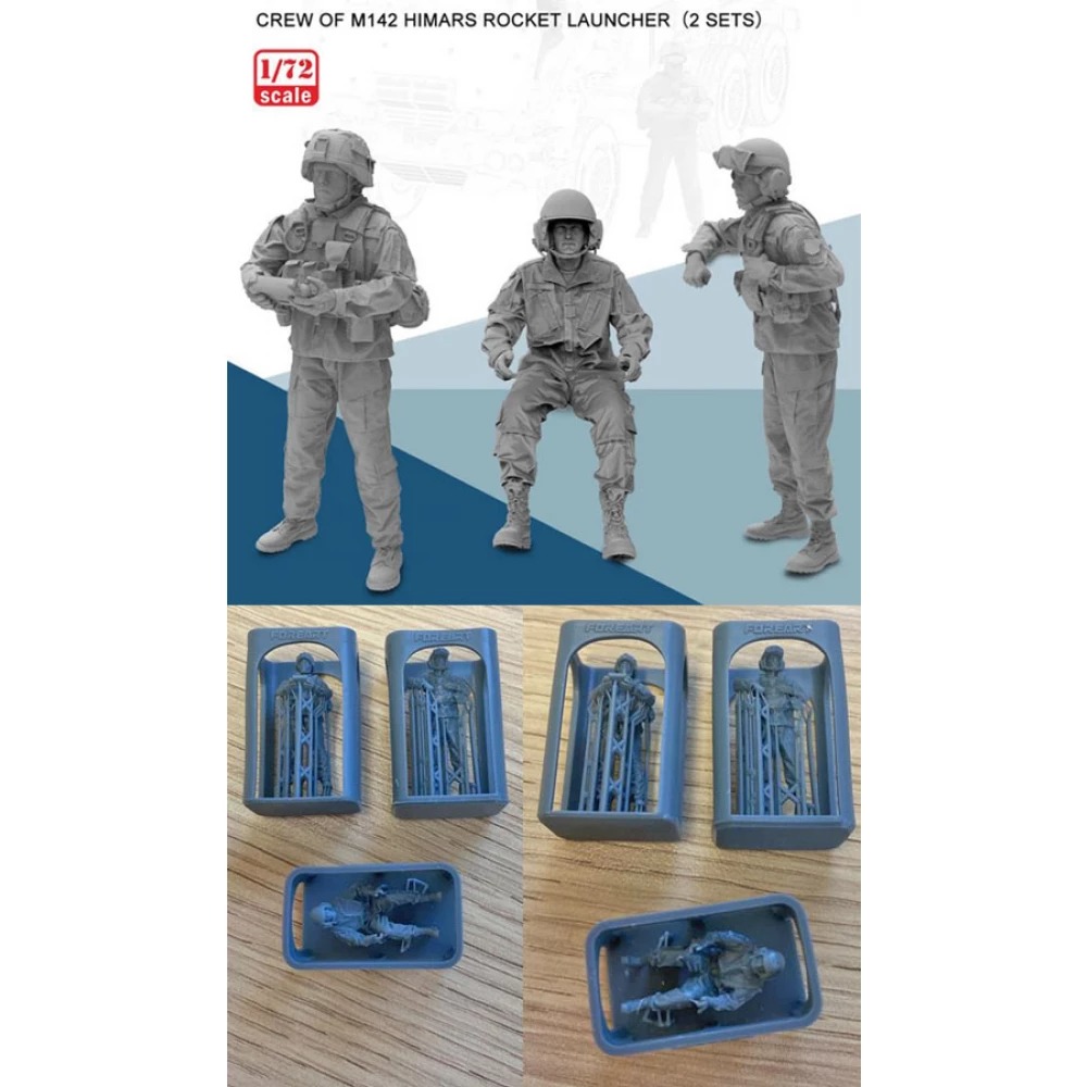 Fotografie 1/72 Crew of M142 HIMARS Rocket Launcher (3D-Print)