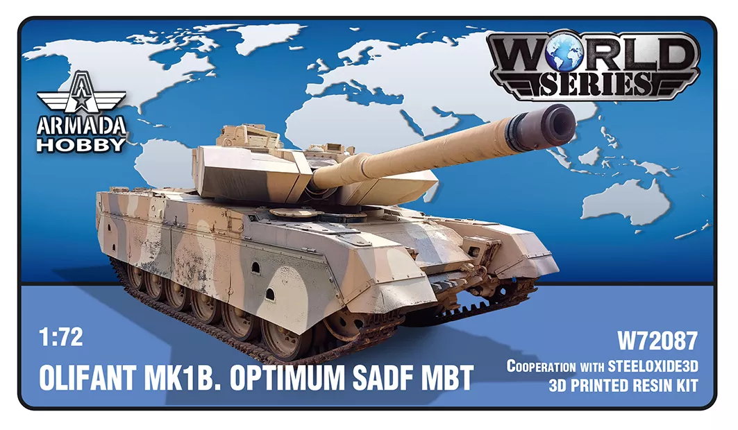1/72 Olifant MK1B Optimum SADF MBT (3D resin kit)