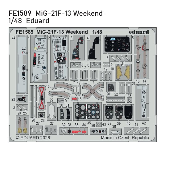 Fotografie 1/48 MiG-21F-13 Weekend (EDUARD)