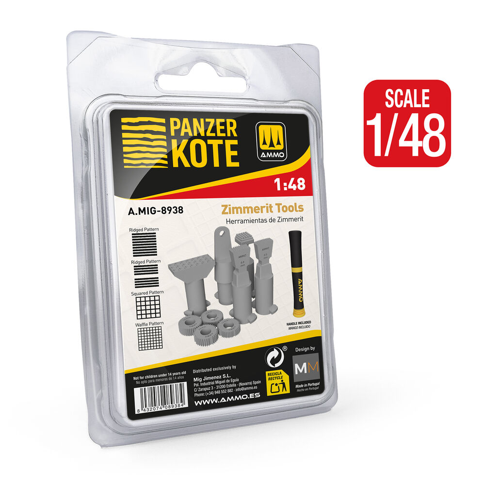 1/48 PANZER KOTE Zimmerit Tools