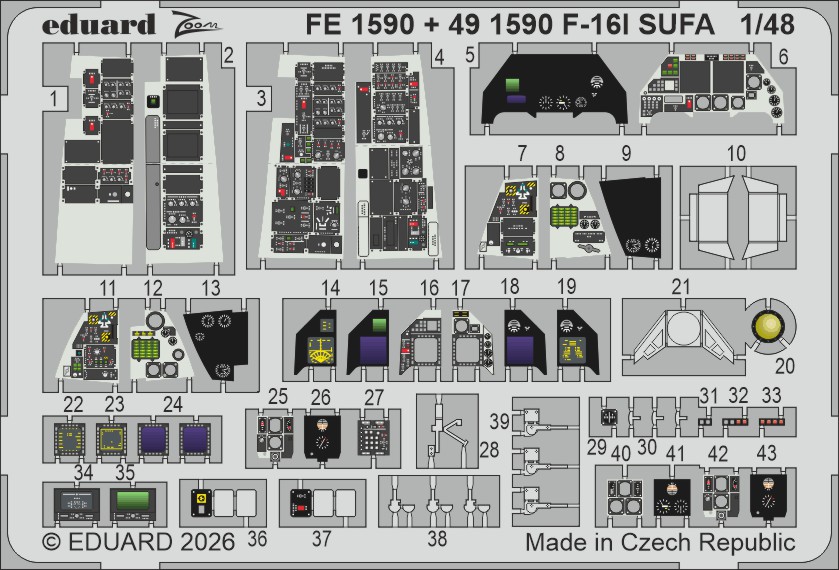 Fotografie 1/48 F-16I SUFA (Kinetic Gold edition kit) (KINETIC)