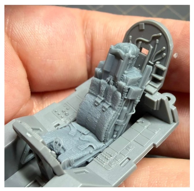 Fotografie 1/48 ACES II Ejection Seats with seat belts (2pcs) - for F-16I SUFA – GWH kit