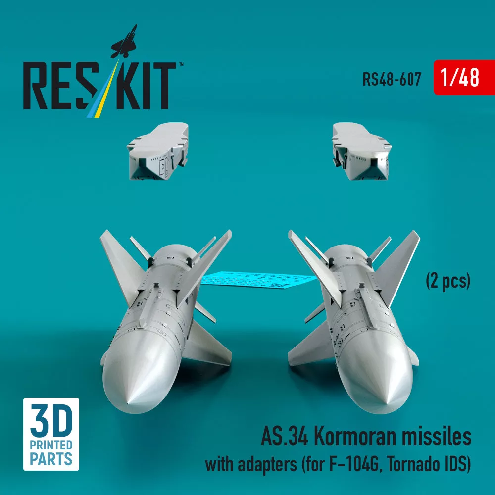 1/48 AS.34 Kormoran missiles w/ adapters (2 pcs.)