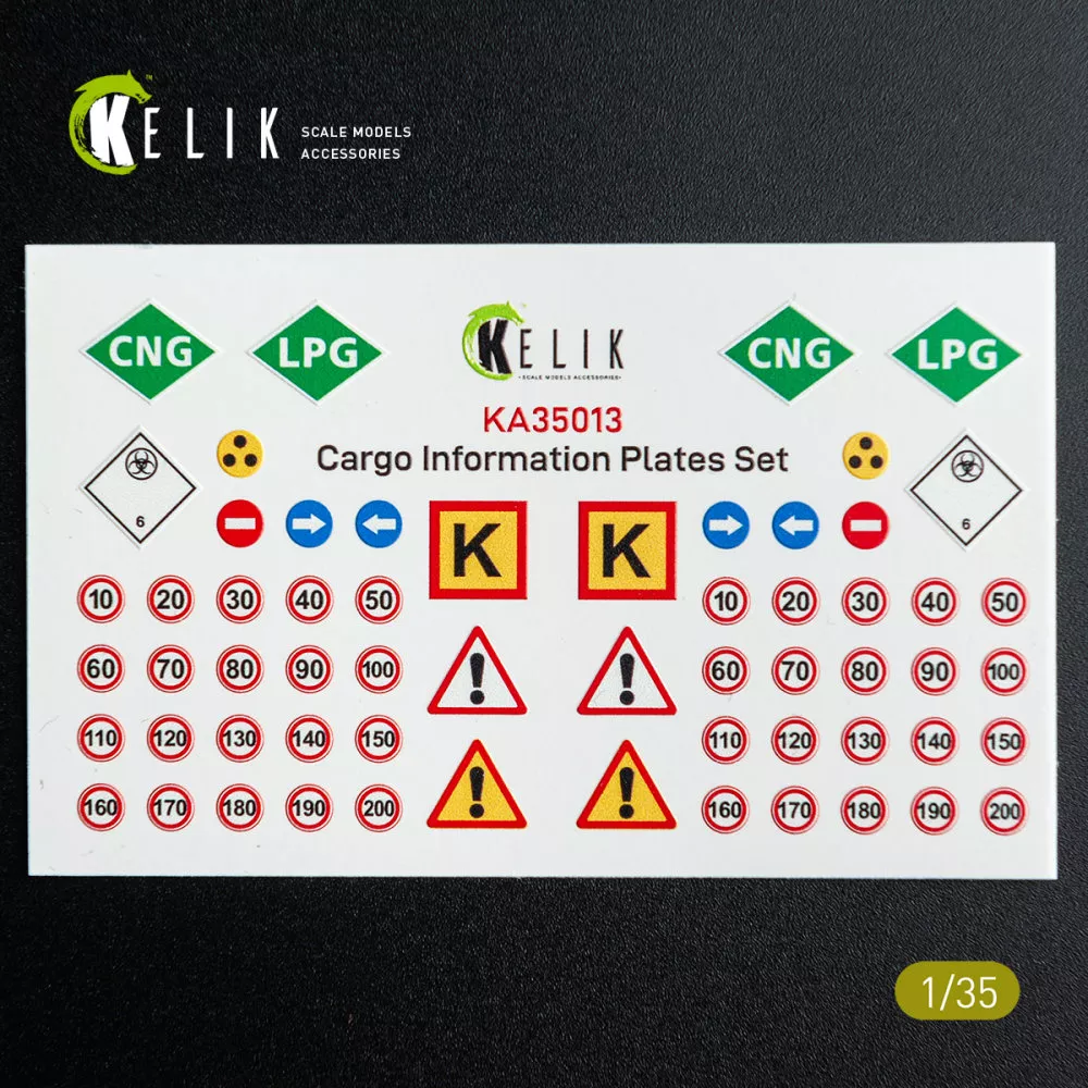 1/35 Decals Cargo Information plates set No.2